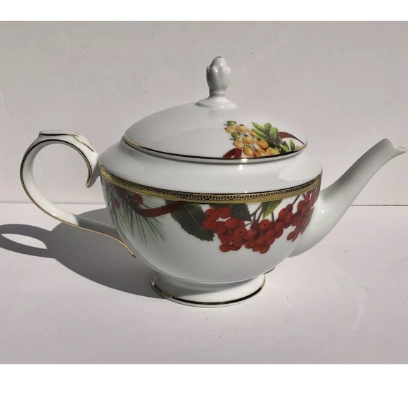 CHARTER CLUB HOME FASHION BUFFET GOLD TEAPOT & LID 2006 "CHRISTMAS"ps2 - Picture 8 of 12